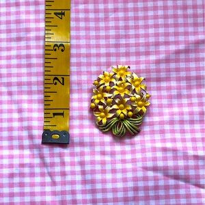 Yellow Flower Brooch